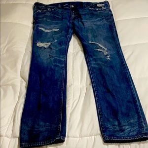 True Religion men’s Rocco relaxed skinny jeans 42